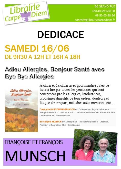 dedicace du livre adieu allergies bonjour sante à la librairie carpe diem 